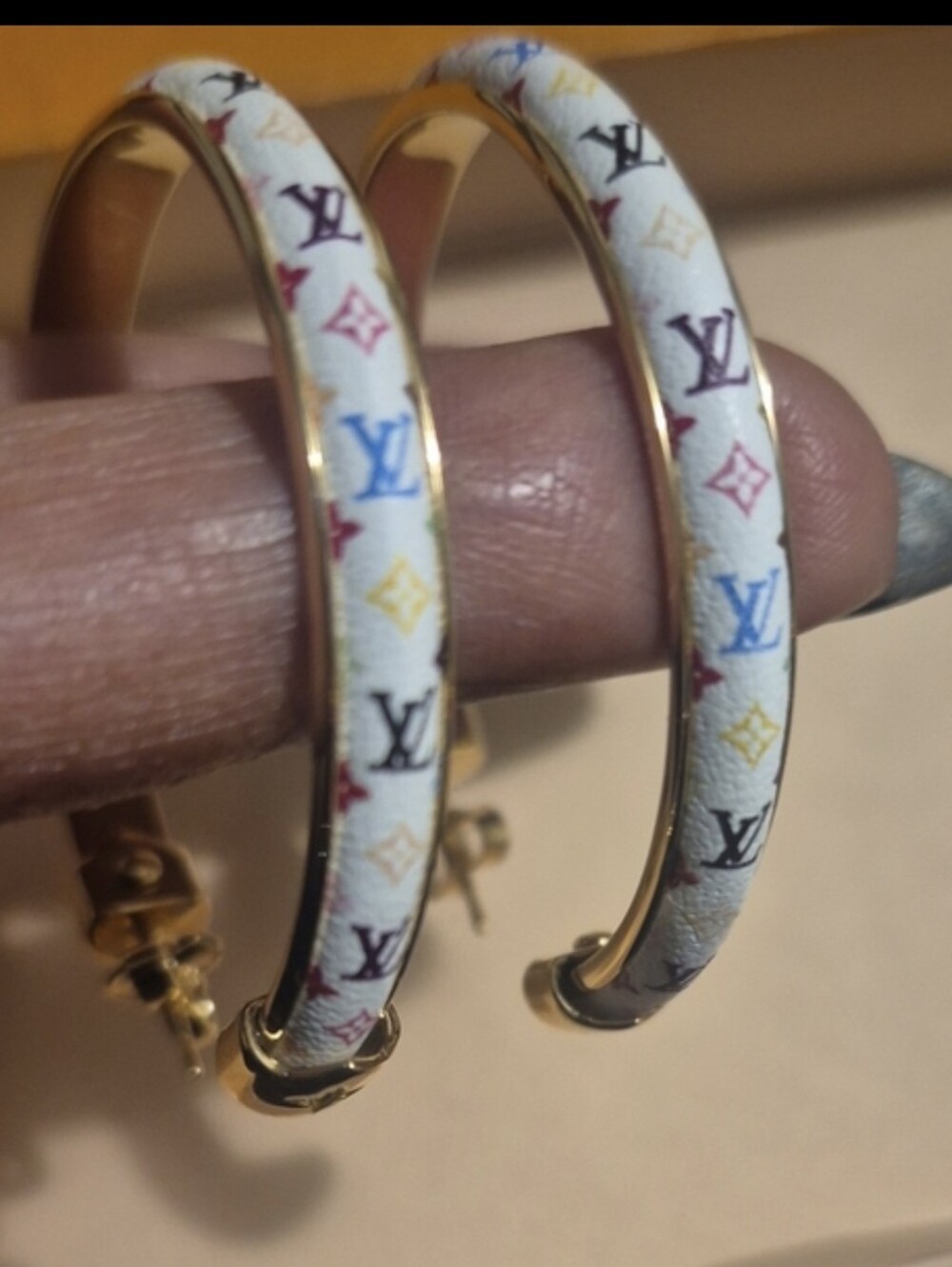 LV x TM Monogram Multicolor Murakami Earrings